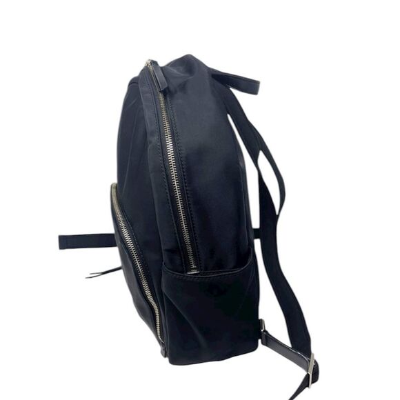 Kate Spade Black Dawn Backpack Nylon Zip Closure Front Pocket Waterbottle Slip main image 12